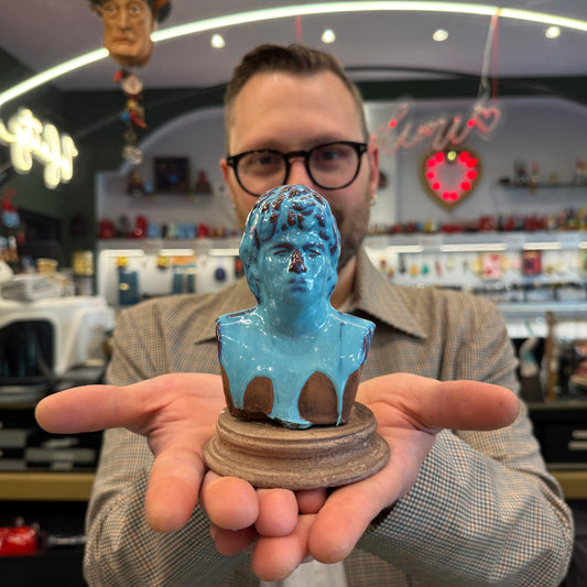 Busto di Maradona in ceramica 14cm