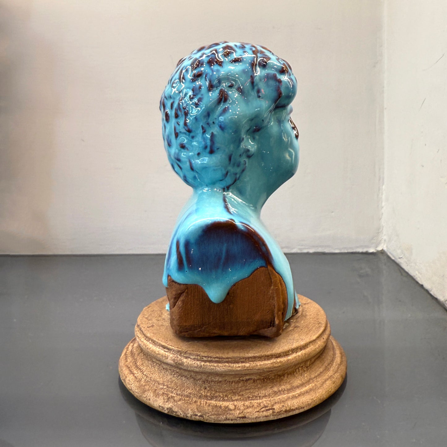 Busto di Maradona in ceramica 14cm