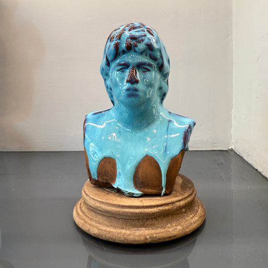Busto di Maradona in ceramica 14cm