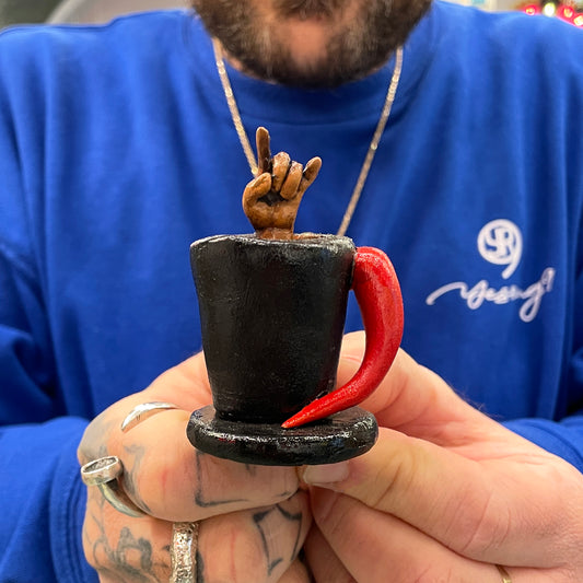 Tazzine scaramantiche in ceramica