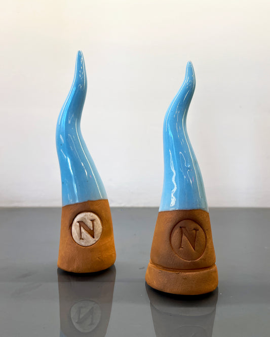 Corno Napoli calcio in ceramica