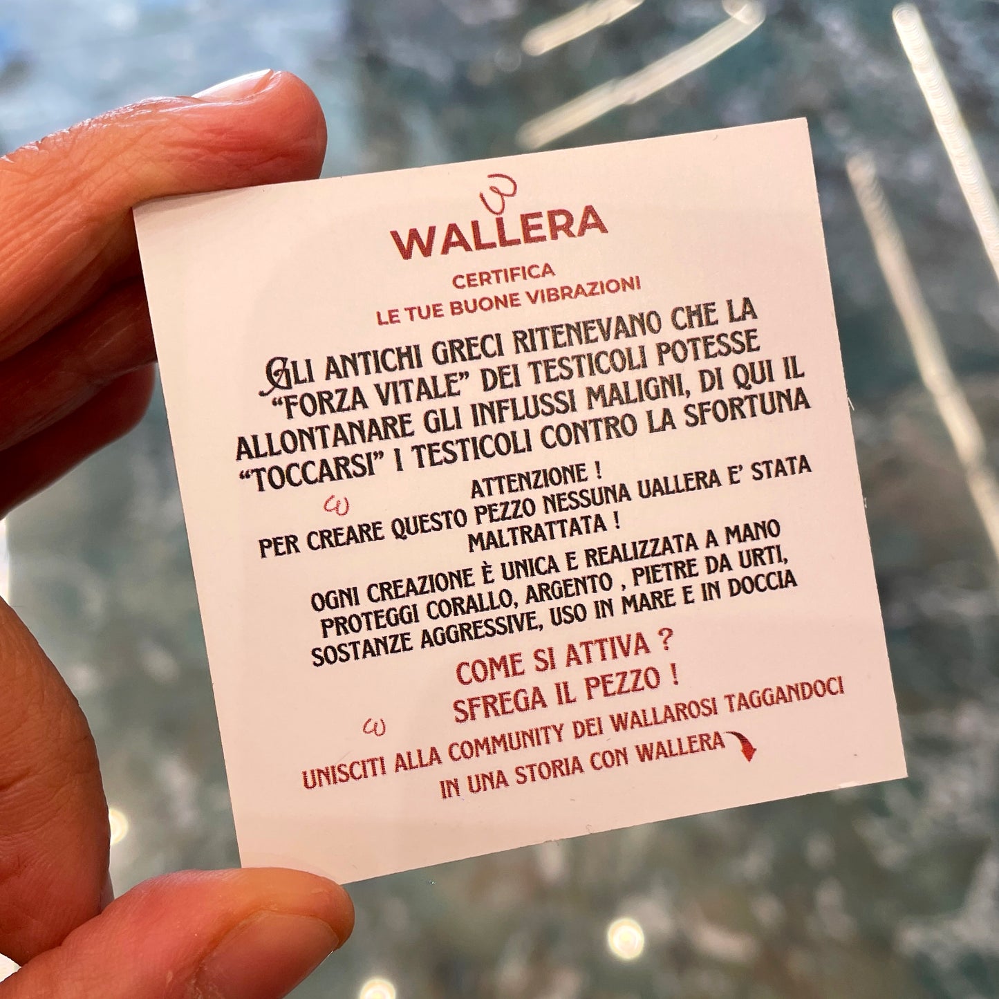 WALLERA ciondolo portafortuna