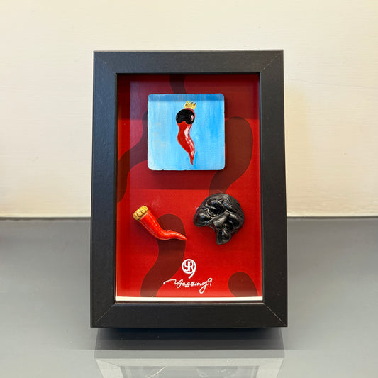 Quadro 'Scaramanzia Pulcinella' 13*18