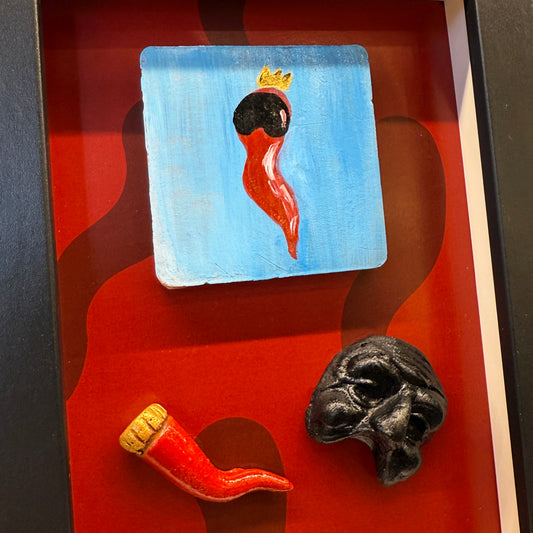 Quadro 'Scaramanzia Pulcinella' 13*18