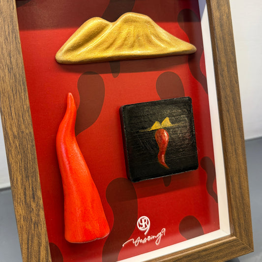 Quadro 'Scaramanzia Vesuvio' 13*18