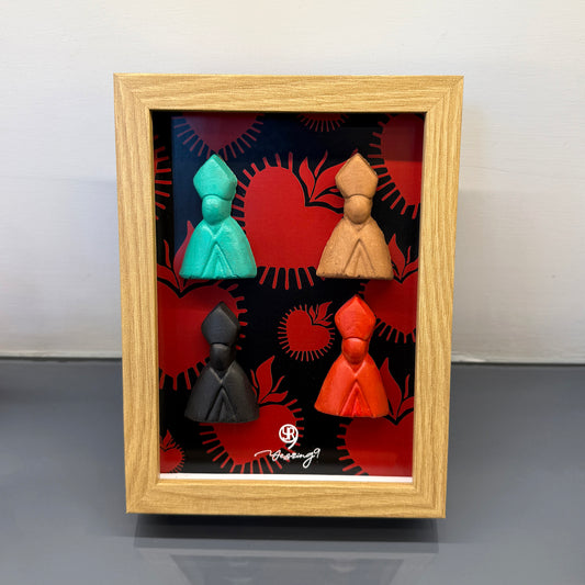 Quadretto 'San Gennaro x4' 13*18