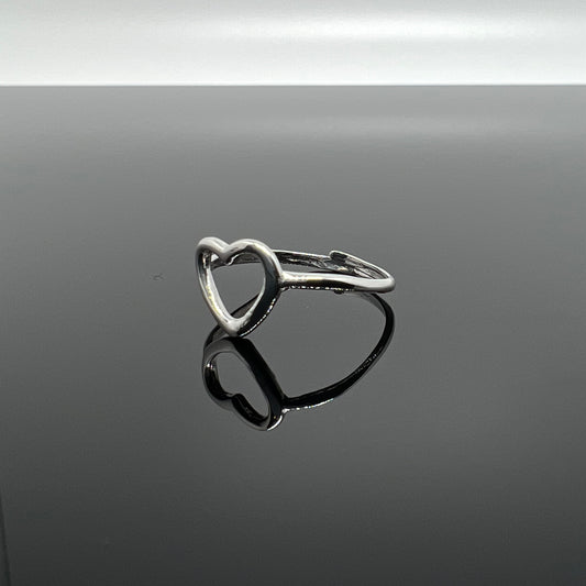 anello cuore contorno sottile