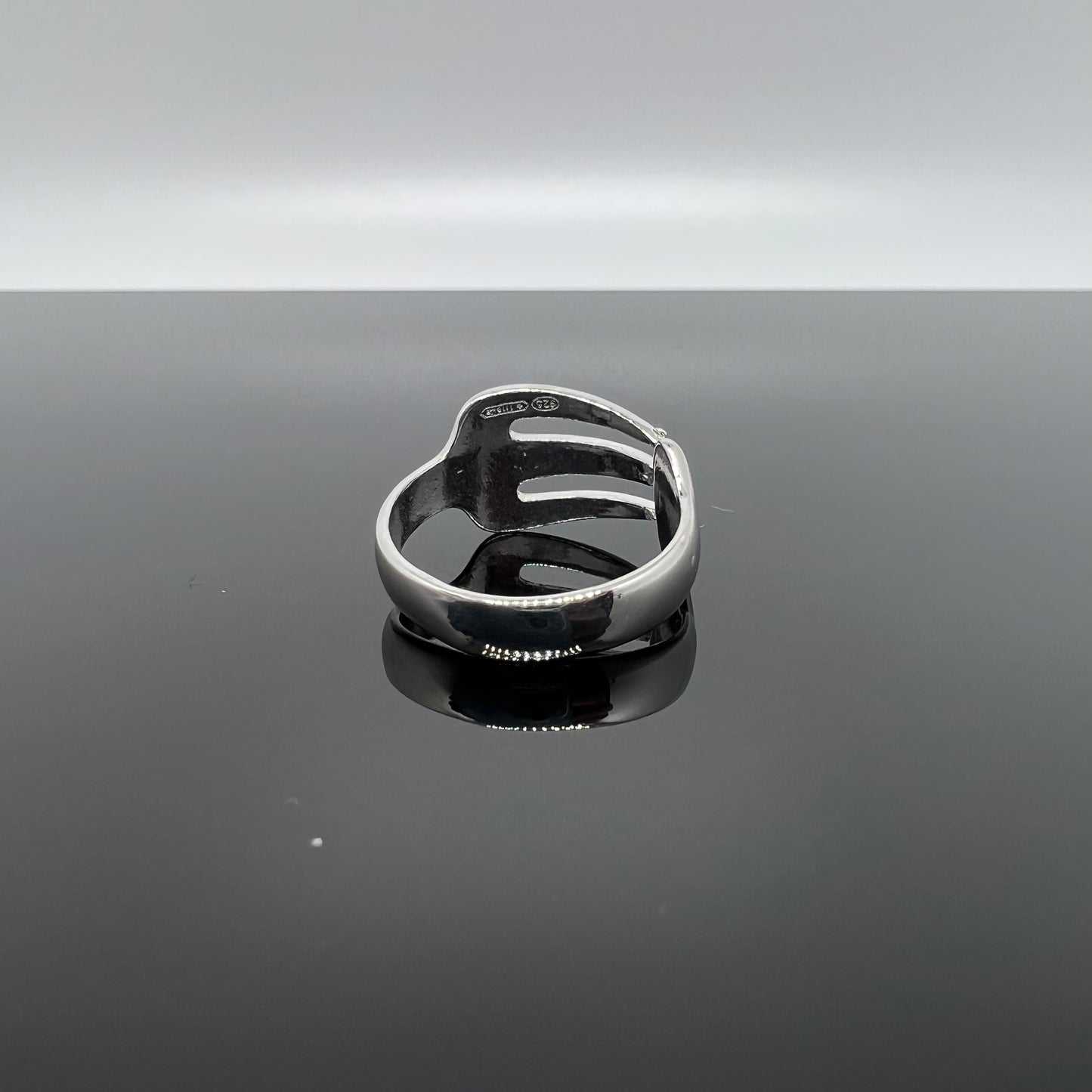 anello forchetta argento