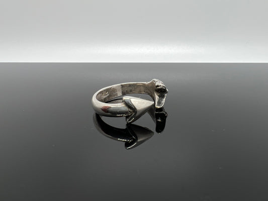 anello freccia argento