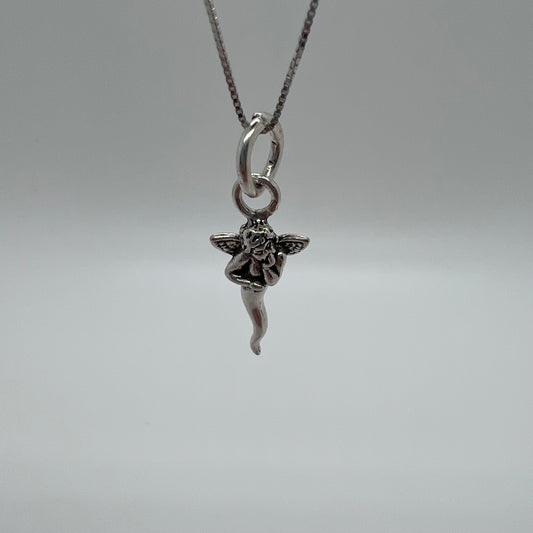 ciondolo angioletto argento