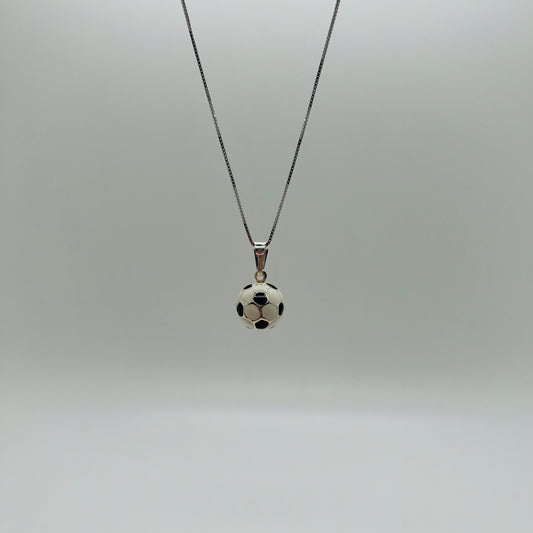 ciondolo pallone da calcio smaltato