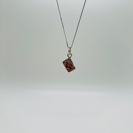 ciondolo asso di picche