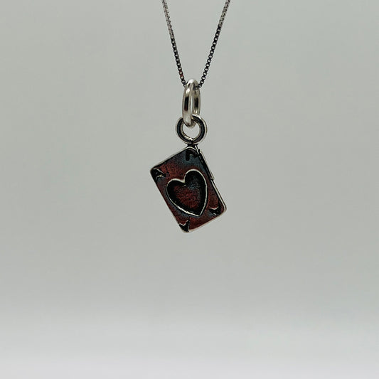 ciondolo asso di cuori