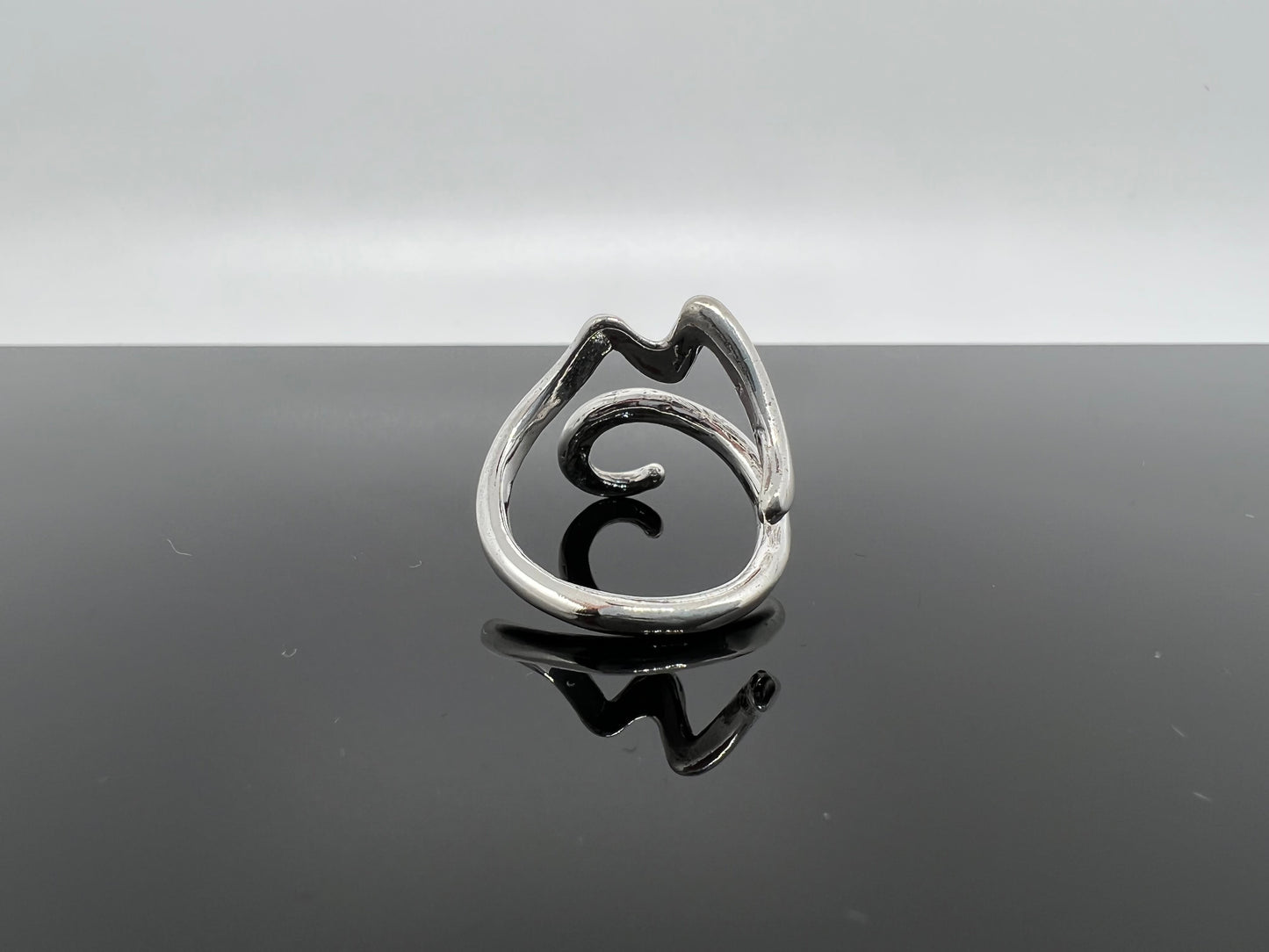 Anello Vesuvio stilizzato argento