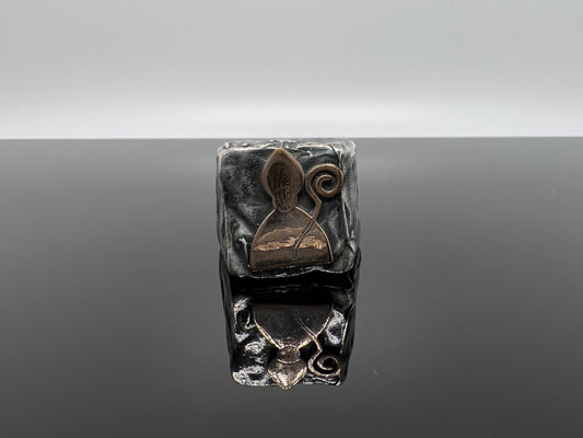 anello quadrato San Gennaro big