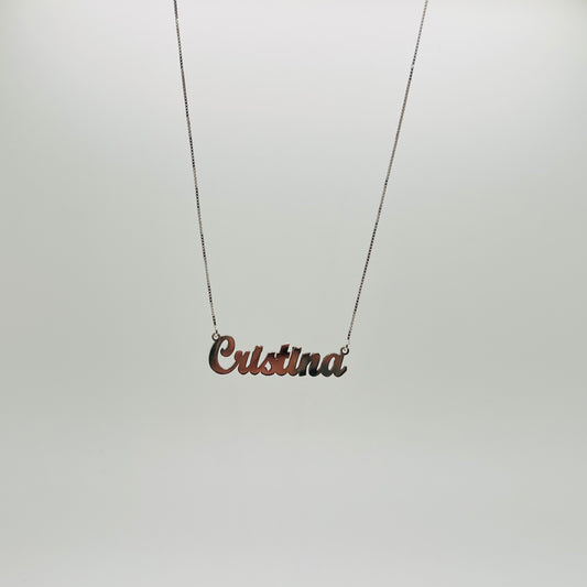 Collana argento Nome
