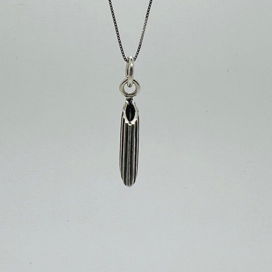 Ciondolo argento pasta penna rigata