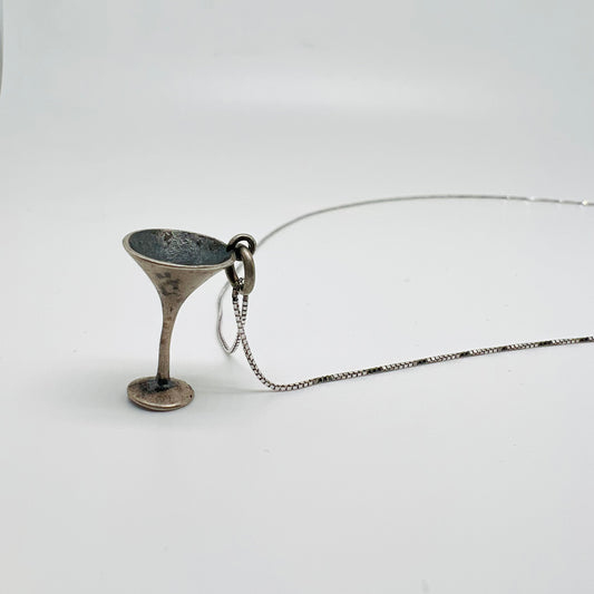 Ciondolo argento drink