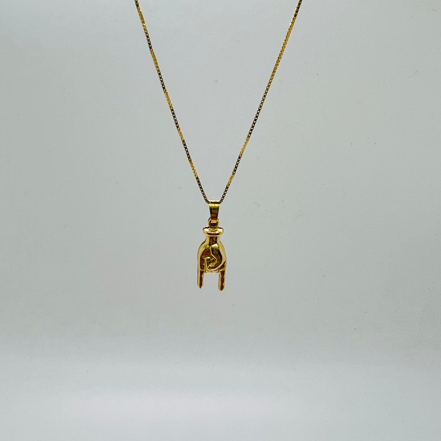 ciondolo argento corna fortuna tiè