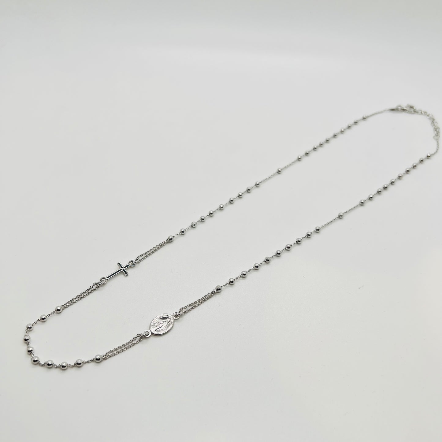 Collana argento Rosario brasiliano fine 2mm