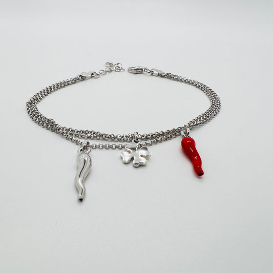 Bracciale argento Three Power