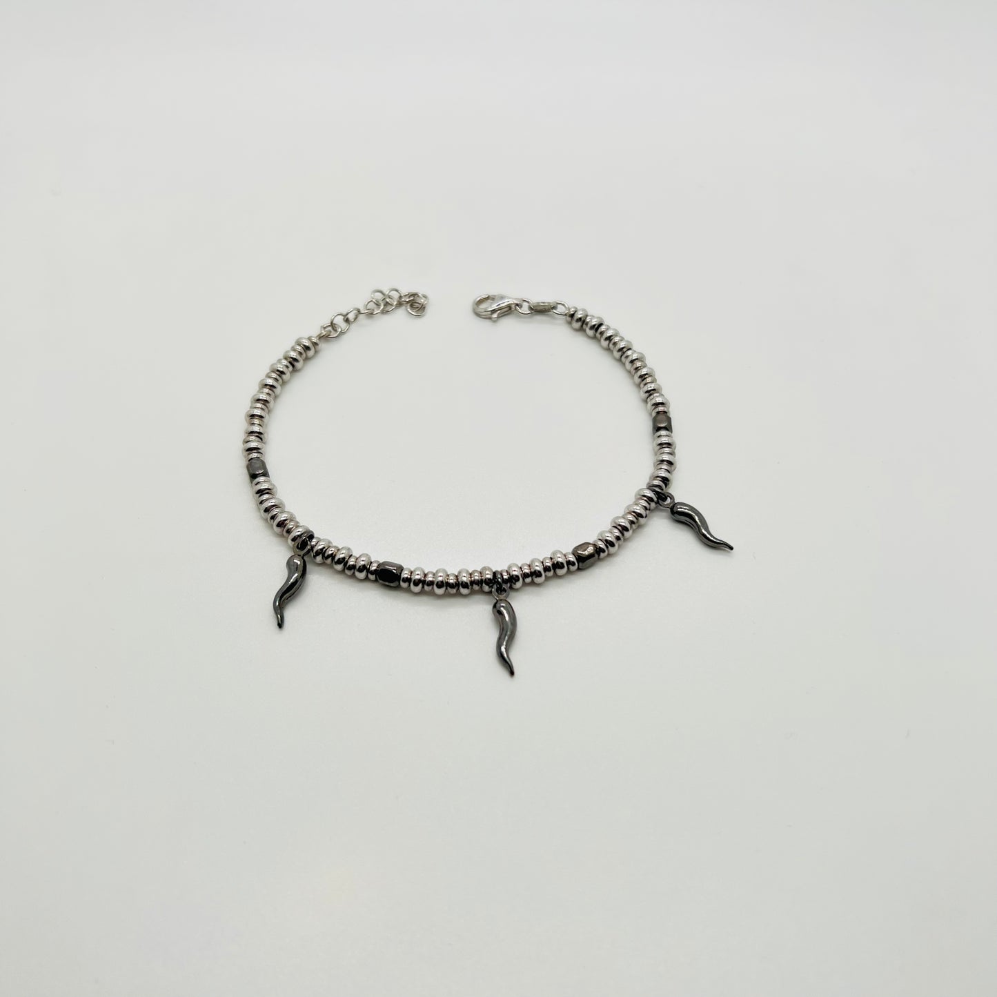 Bracciale argento Black horn