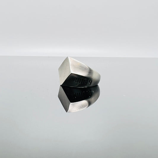 Anello rombo satinato