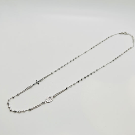 Collana argento Rosario brasiliano fine 2mm