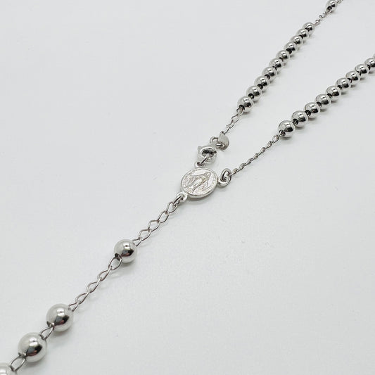 Collana argento Rosario medium 6mm