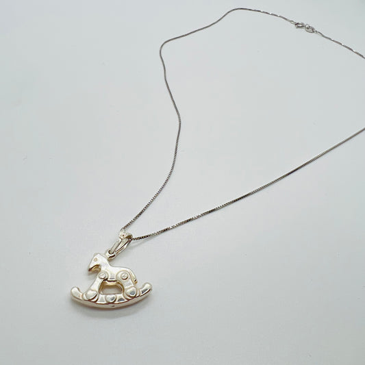 Collana argento Cavalluccio a dondolo