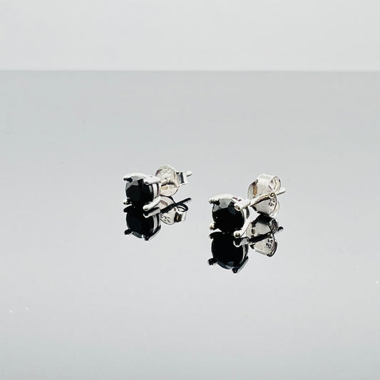 Orecchini lobo brillantino nero