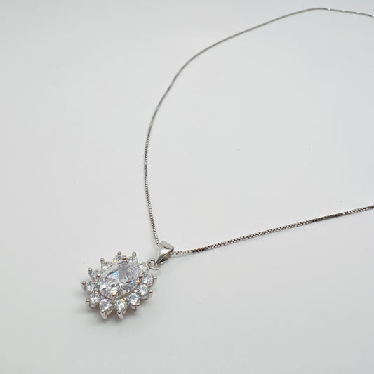 Ciondolo argento kate bianco