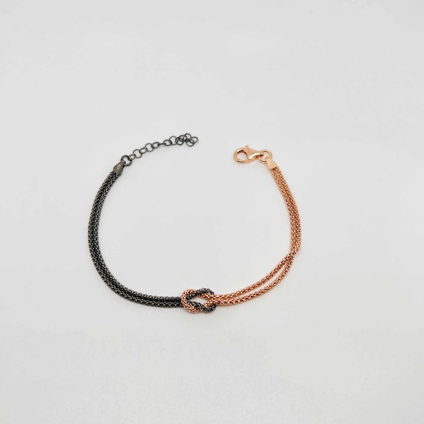 Bracciale argento Fusion canna di fucile/oro rosa