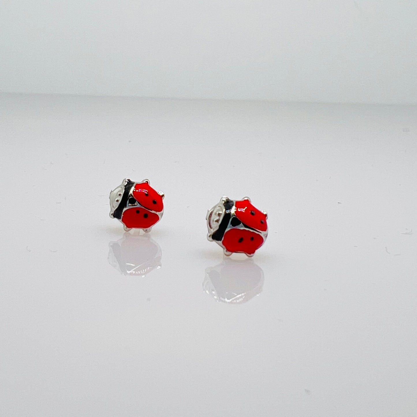 Orecchini lobo coccinelle