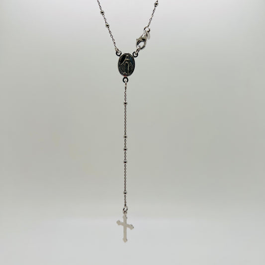 Collana argento Rosario fine 2mm