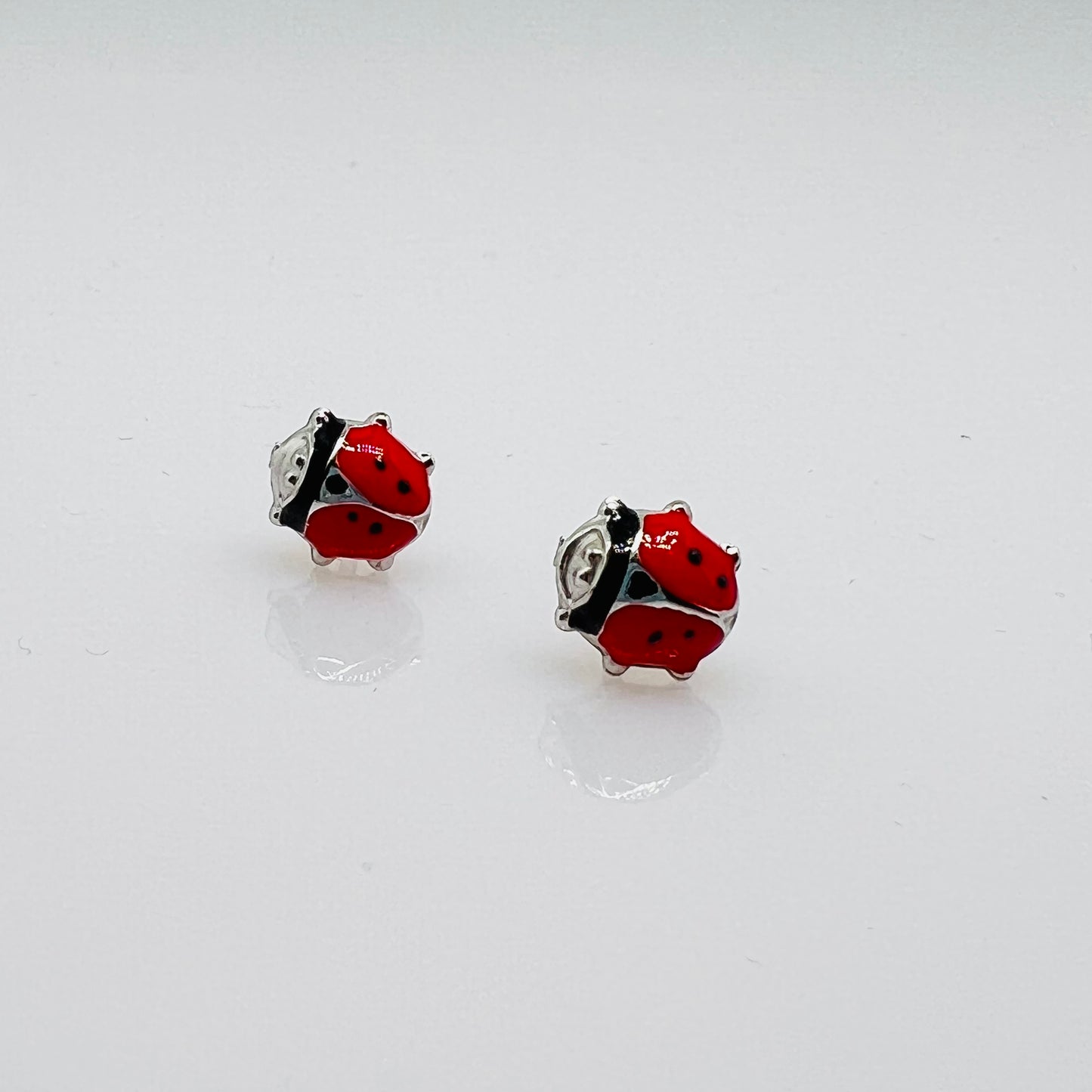 Orecchini lobo coccinelle