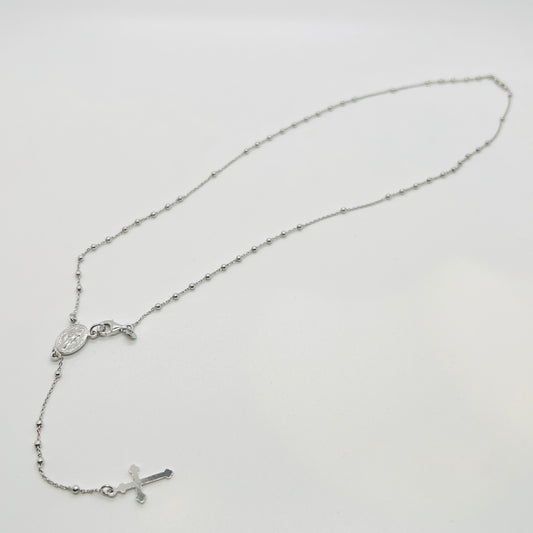Collana argento Rosario fine 2mm