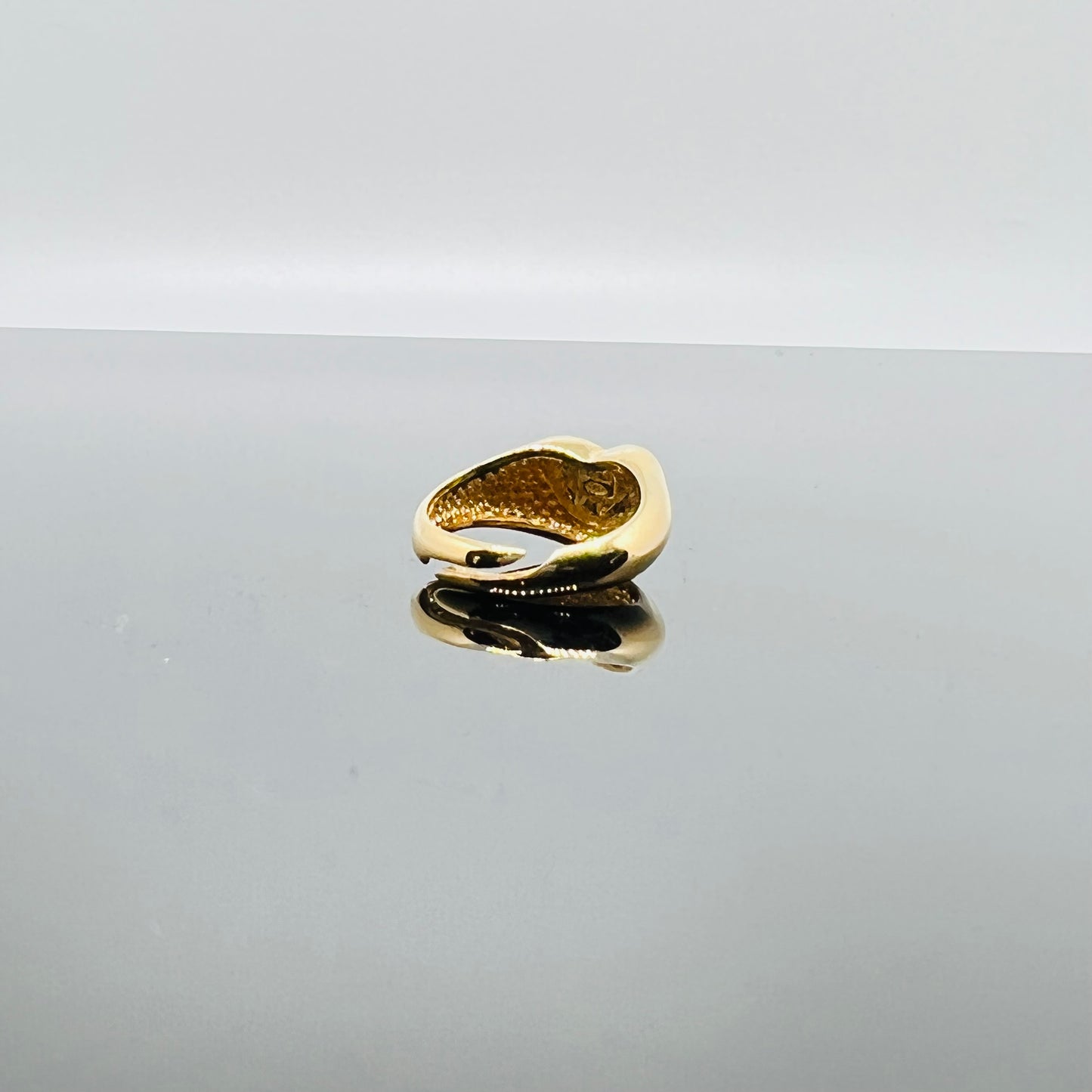 Anello chevalier cuore argento