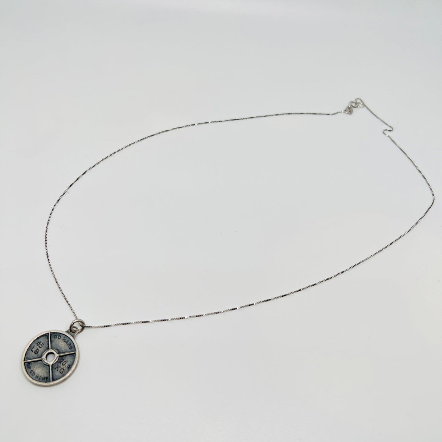 Ciondolo argento Peso bilanciere