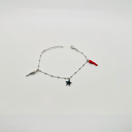 Bracciale argento Double power