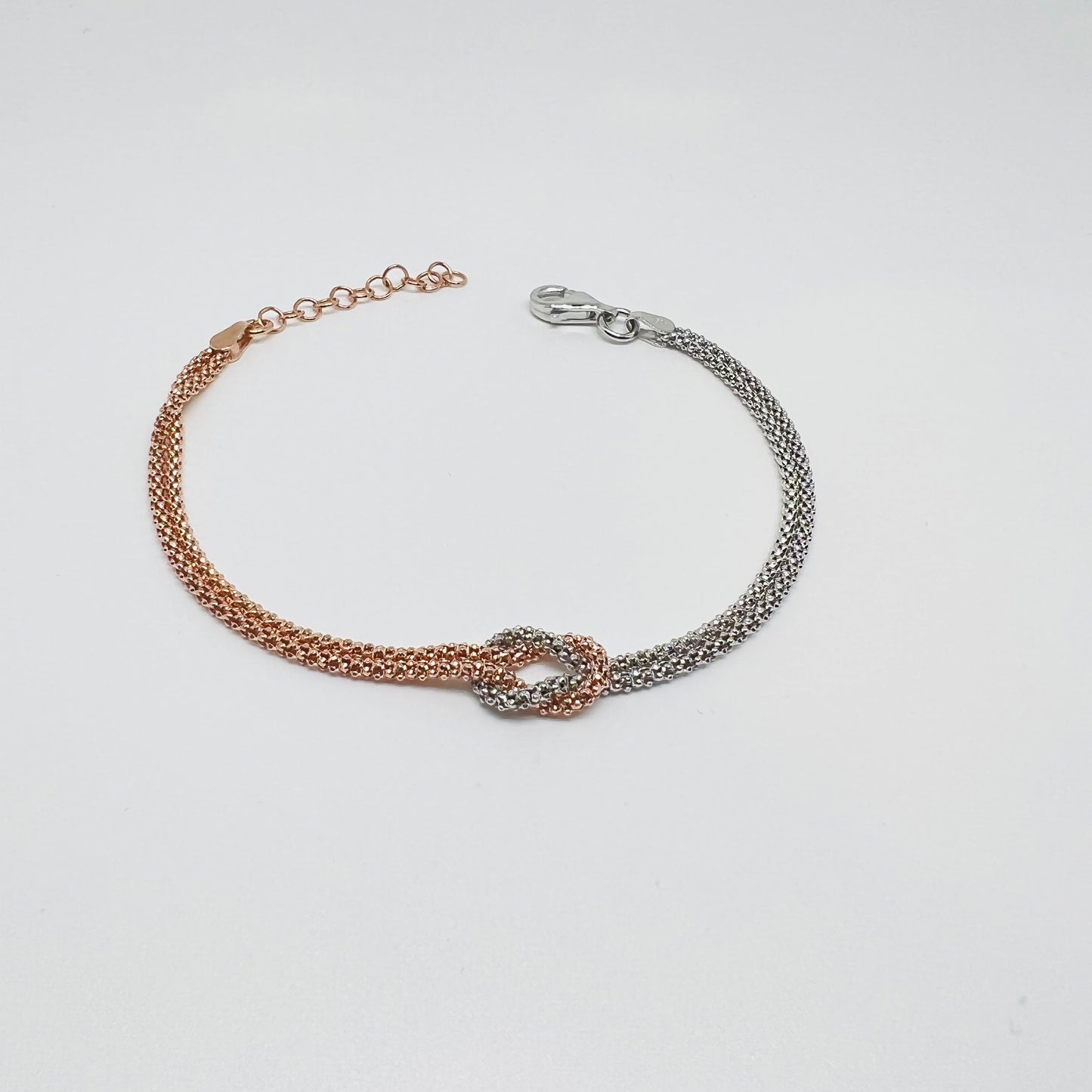 Bracciale argento Fusion argento/oro rosa