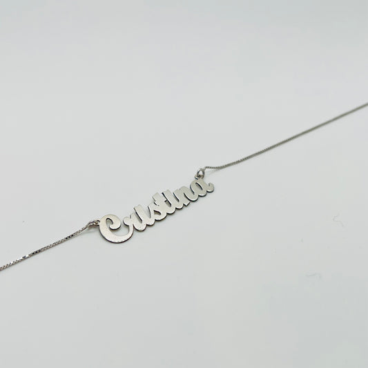 Collana argento Nome