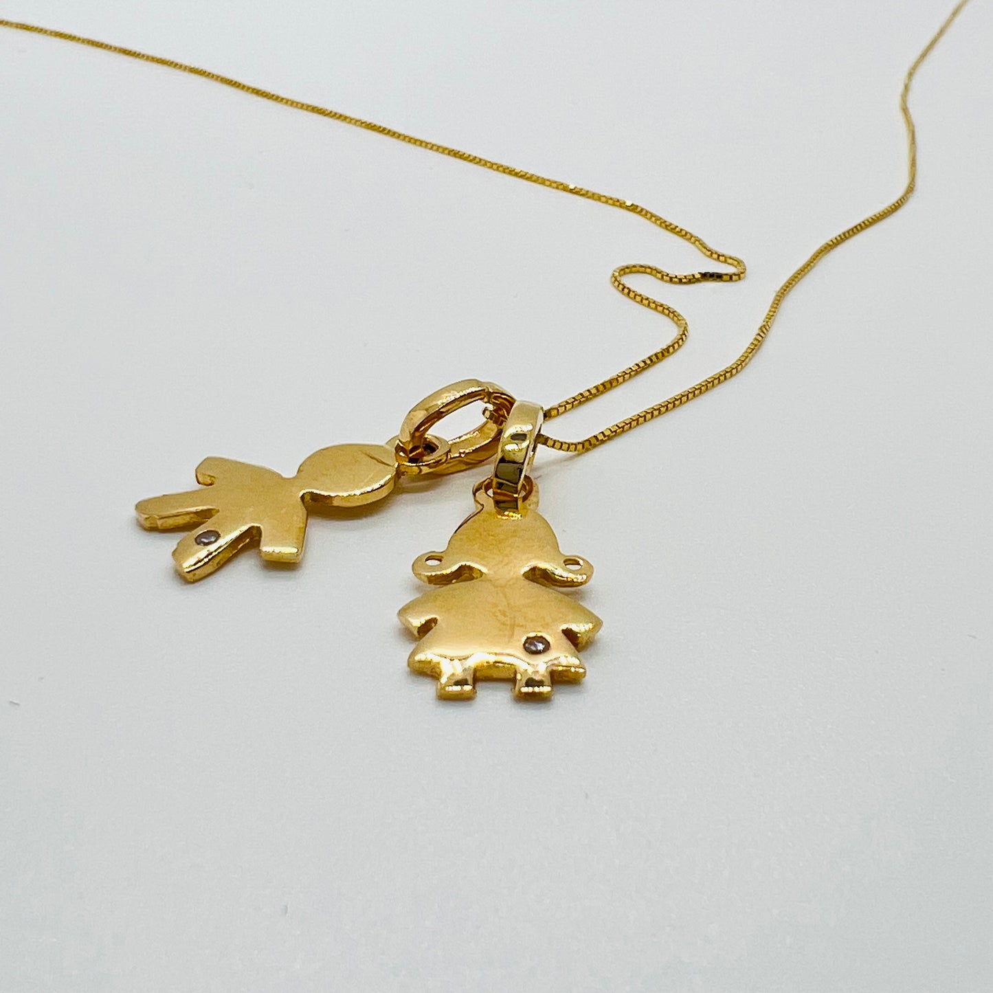 Collana argento dorato Bebè