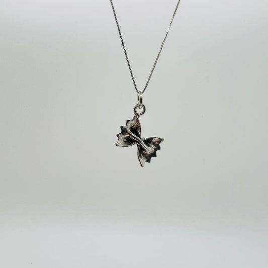 Ciondolo argento pasta farfalla