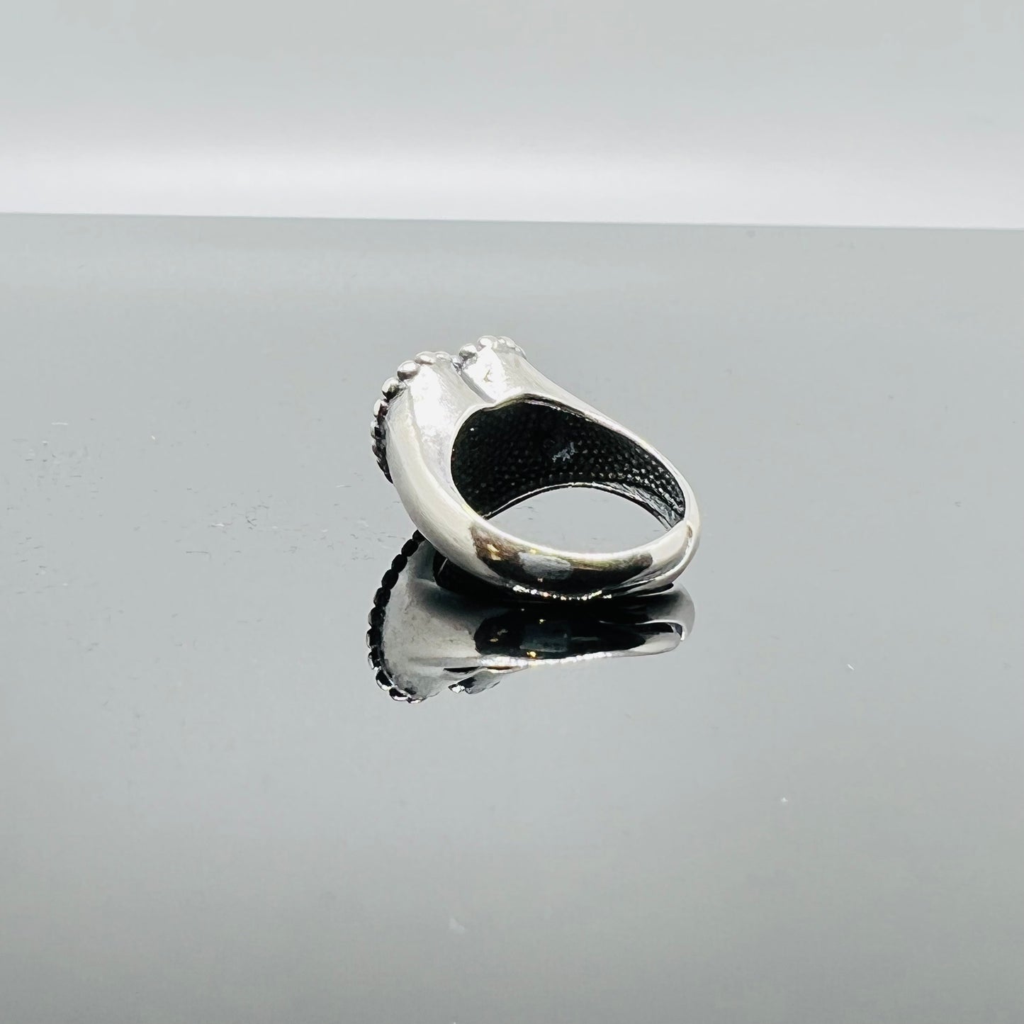 Anello cuore con iniziale