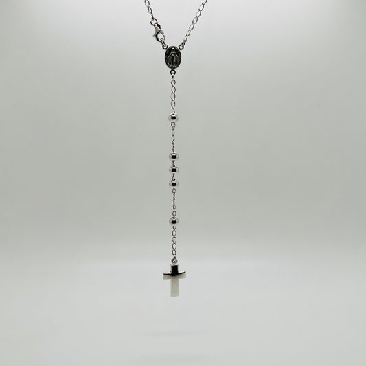 Collana argento Rosario medium 6mm