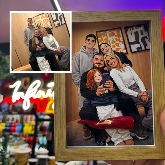 Quadretti 'cartoon' con caricatura personalizzata 10*13