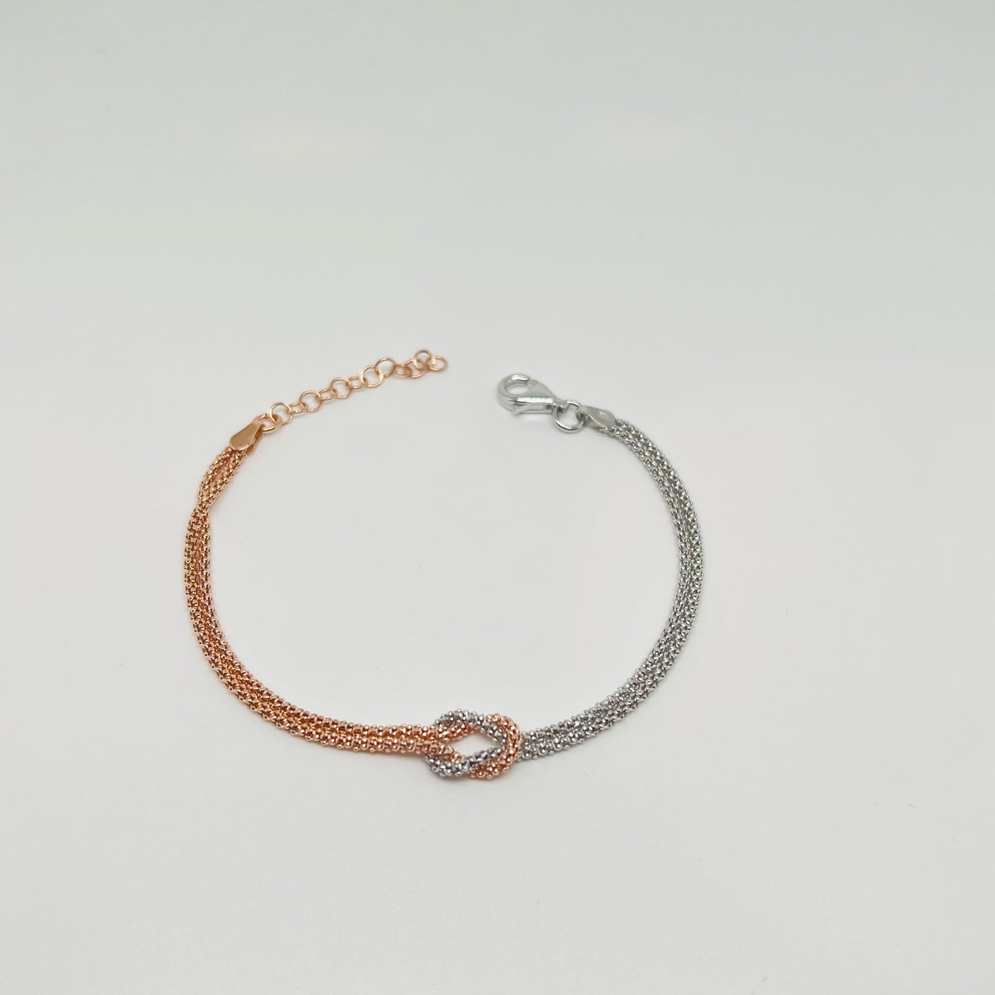 Bracciale argento Fusion argento/oro rosa