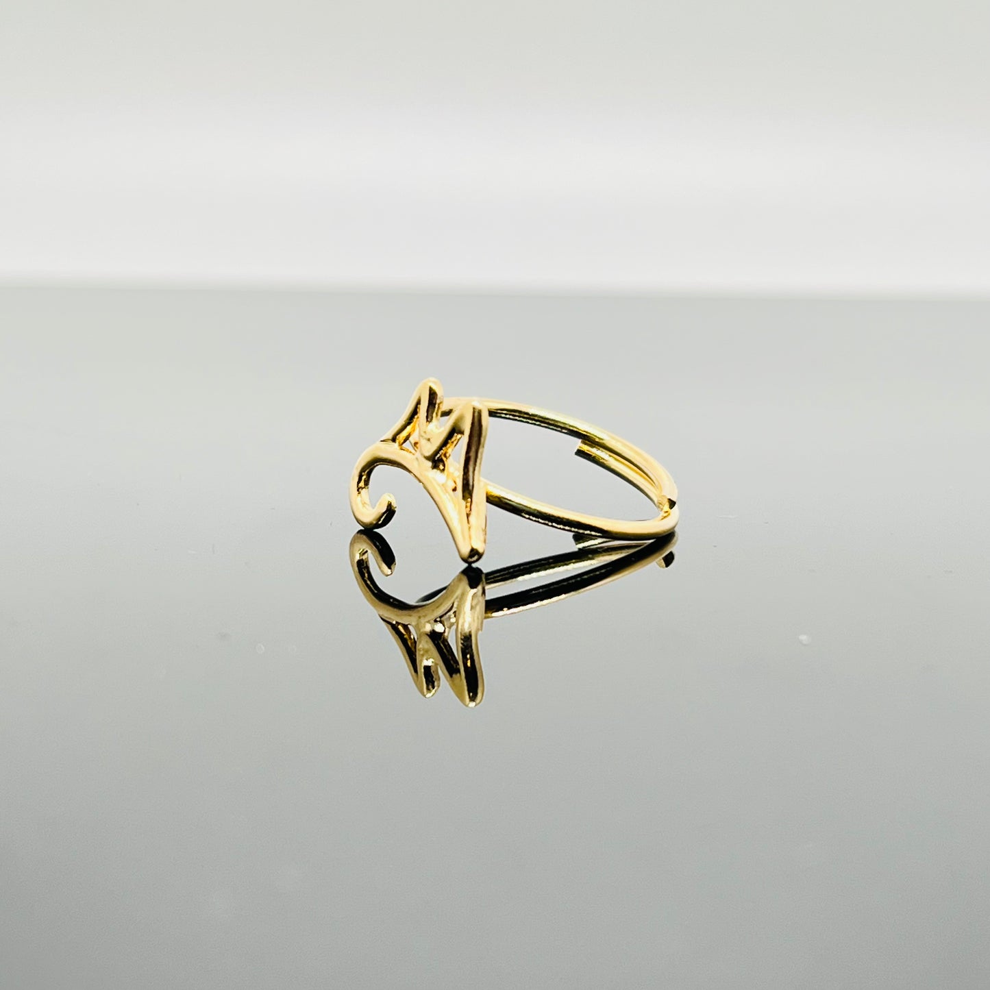 anello con Vesuvio stilizzato argento